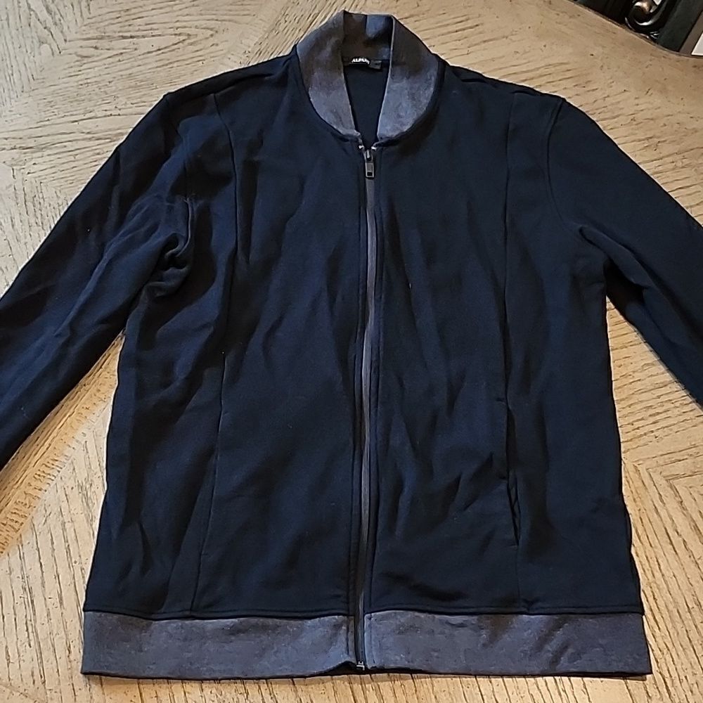 Alfani Black zip up jacket size L